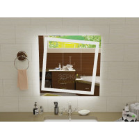 Квадратное LED зеркало с подсветкой для ванной Торино 70x70 см