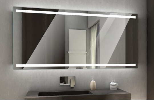 Зеркало с подсветкой для ванной комнаты Парма 200х80 см